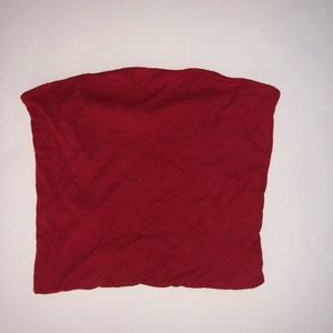 Red tube top